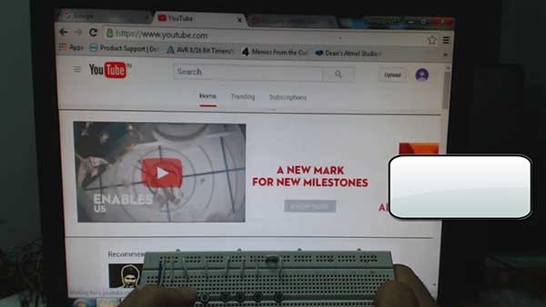 Image showing Browser specific USB Keypad in use