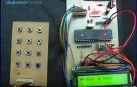 Interfacing keypad with ATmega16 AVR microcontroller Prototype